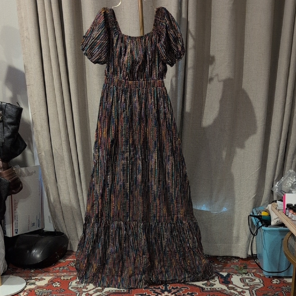 Ramy Brook Colorful Striped Maxi Dress